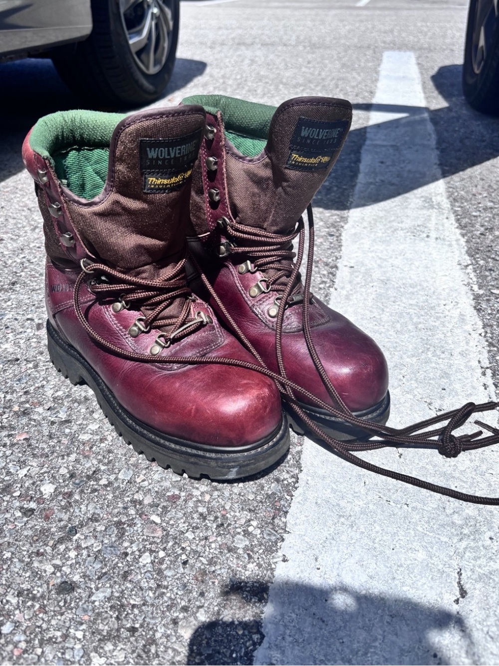 Men’s GoreTex Wolverine thinsulate WORK BOOTS ultra insulation work boots 9 9M